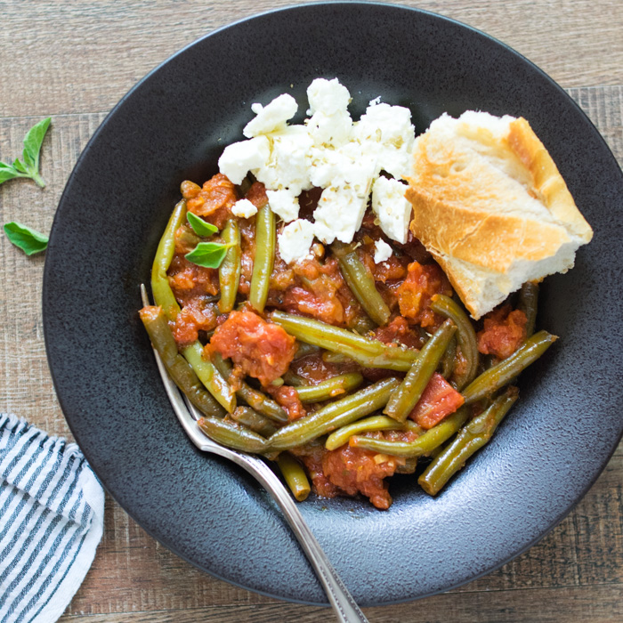 Greek Style Green Beans (Fasolakia) Stovetop & Instant Pot Options ...