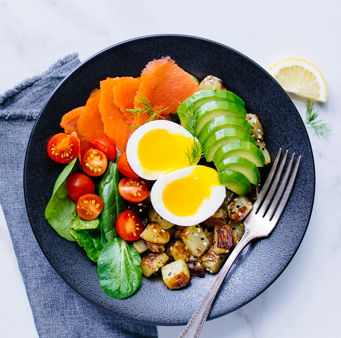 Soft Boiled Egg and Smoked Salmon Breakfast Bowl - Reclaiming Yesterday